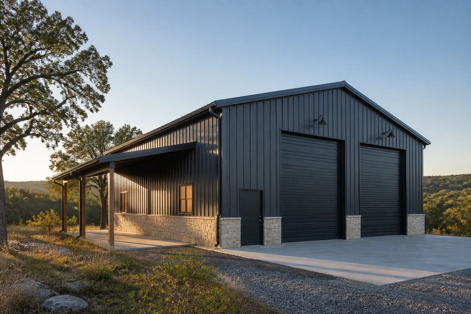 Residential metal workshop in Northwest Arkansas